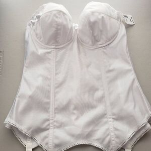 Goddess Strapless Corset Size 36B White Wedding NEW Underwire Sexy